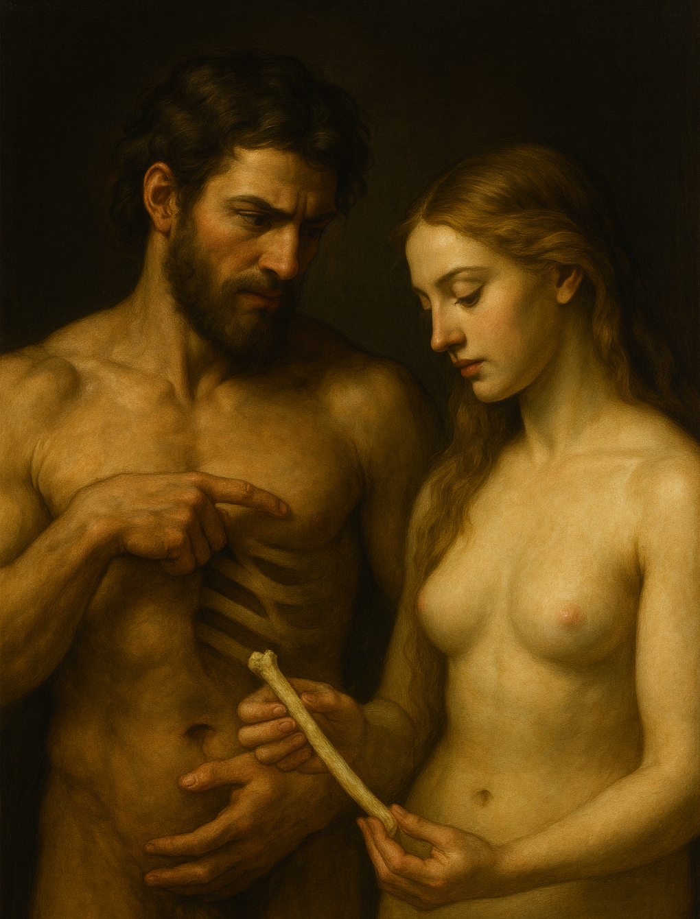 Adão e Eva com a costela